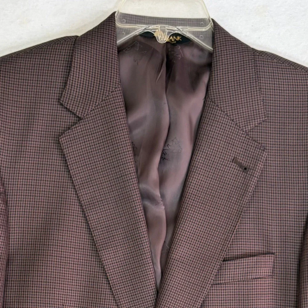Jos. A. Bank Blazer Mens 40L Brown Silk Wool Signature Gold Gordon Sport Coat EX